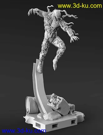 《毒液》角色Venom-3D打印模型的图片