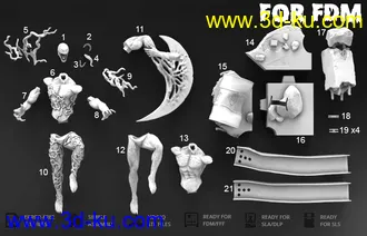 《毒液》角色Venom-3D打印模型的图片
