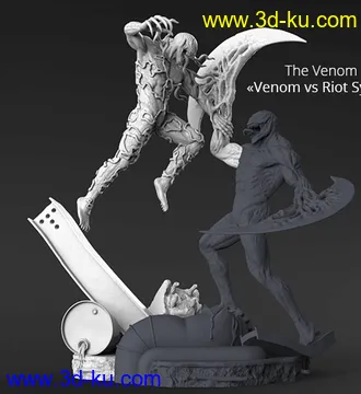 《毒液》角色Venom-3D打印模型的图片