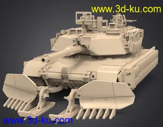 M1A2主战坦克-3D打印模型的图片4