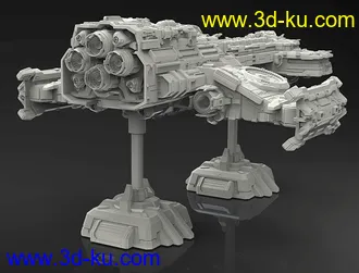 《星际争霸Ⅱ》战列巡航舰Battlecruiser-3D打印模型的图片8