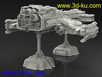 《星际争霸Ⅱ》战列巡航舰Battlecruiser-3D打印模型的图片