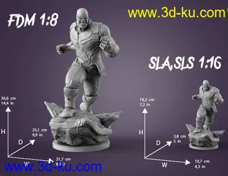 灭霸跑步姿势-3D打印模型的图片