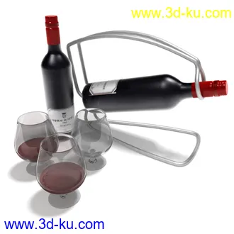 红酒,红酒杯,香烟,烟灰缸,红酒架,啤酒,酒瓶,雪茄,柠檬,冰,杯子,起子,开瓶器,模型合集的图片