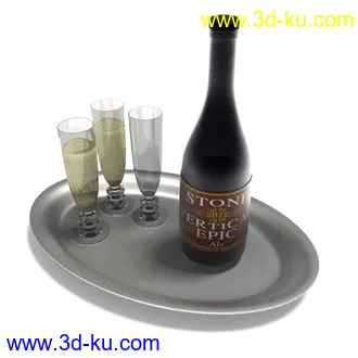 红酒,红酒杯,香烟,烟灰缸,红酒架,啤酒,酒瓶,雪茄,柠檬,冰,杯子,起子,开瓶器,模型合集的图片