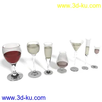 红酒,红酒杯,香烟,烟灰缸,红酒架,啤酒,酒瓶,雪茄,柠檬,冰,杯子,起子,开瓶器,模型合集的图片