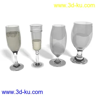 红酒,红酒杯,香烟,烟灰缸,红酒架,啤酒,酒瓶,雪茄,柠檬,冰,杯子,起子,开瓶器,模型合集的图片