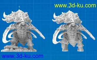 《星际争霸2》雷兽,猛犸-3D打印模型的图片