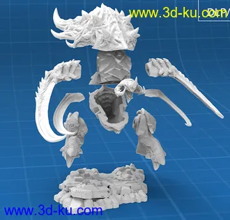 《星际争霸2》雷兽,猛犸-3D打印模型的图片