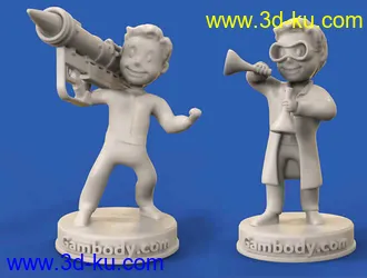 《辐射》Vault Boy-3D打印模型的图片