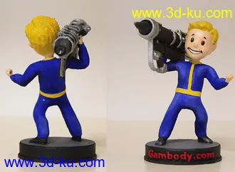 《辐射》Vault Boy-3D打印模型的图片