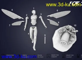 蚁人2:黄蜂女-3D打印模型的图片