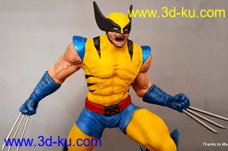 漫威漫画-超级英雄-金刚狼-3D打印模型的图片