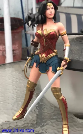 美国DC漫画-超级英雄-神奇女侠-3D打印模型的图片