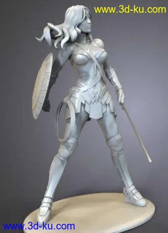 美国DC漫画-超级英雄-神奇女侠-3D打印模型的图片