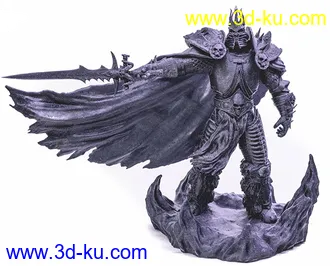 《魔兽世界》巫妖王-3D打印模型的图片2