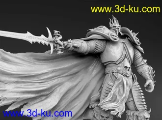 《魔兽世界》巫妖王-3D打印模型的图片4