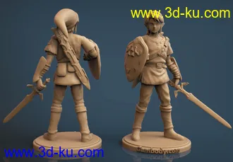 《塞尔达传说》主角林克-3D打印模型的图片