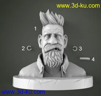 僵尸猎手-角色-3D打印模型的图片