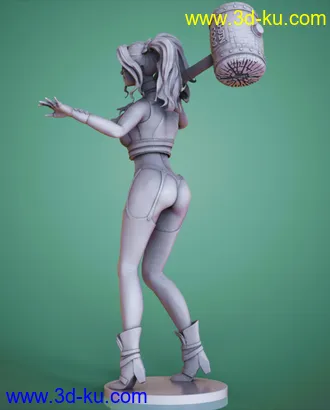 DC漫画-超级反派-哈莉·奎茵-3D打印模型的图片