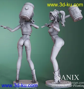 DC漫画-超级反派-哈莉·奎茵-3D打印模型的图片