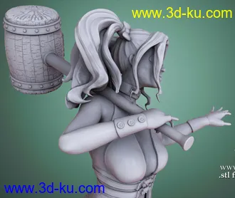 DC漫画-超级反派-哈莉·奎茵-3D打印模型的图片