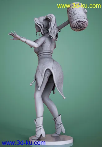 DC漫画-超级反派-哈莉·奎茵-3D打印模型的图片