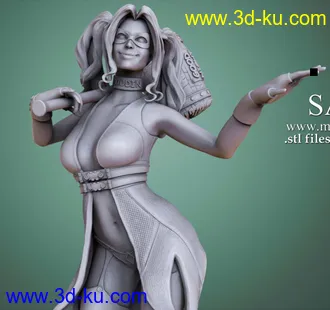 DC漫画-超级反派-哈莉·奎茵-3D打印模型的图片