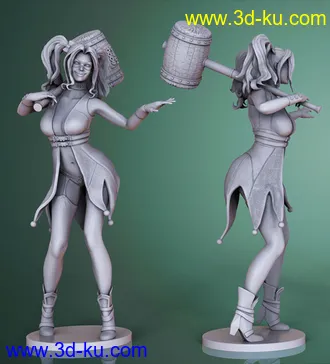 DC漫画-超级反派-哈莉·奎茵-3D打印模型的图片