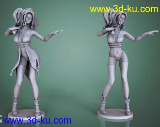 DC漫画-超级反派-哈莉·奎茵-3D打印模型的图片