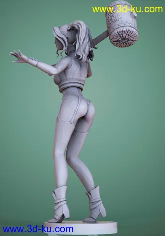 DC漫画-超级反派-哈莉·奎茵-3D打印模型的图片