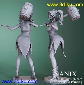 DC漫画-超级反派-哈莉·奎茵-3D打印模型的图片