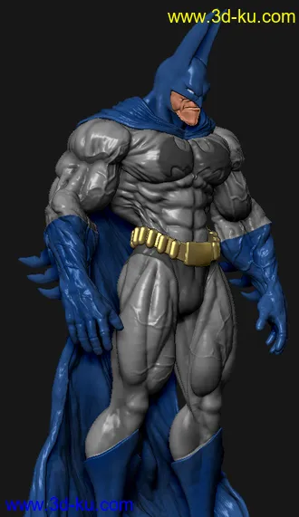 肌肉蝙蝠侠-3D打印模型的图片