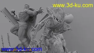 万磁王和金刚狼-3D打印模型的图片