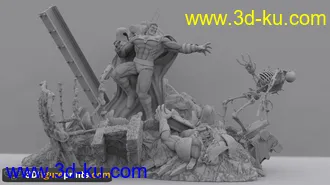 万磁王和金刚狼-3D打印模型的图片