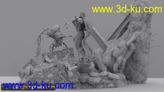 万磁王和金刚狼-3D打印模型的图片