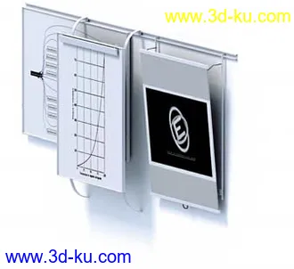 垃圾桶,垃圾箱,饮水机,桶装水,投影机,展示架,吊扇,模型合集的图片