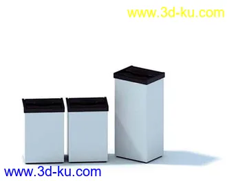 垃圾桶,垃圾箱,饮水机,桶装水,投影机,展示架,吊扇,模型合集的图片