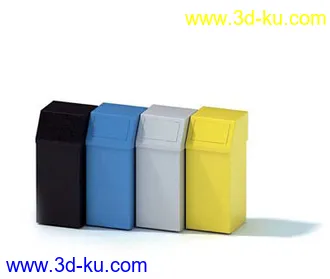 垃圾桶,垃圾箱,饮水机,桶装水,投影机,展示架,吊扇,模型合集的图片