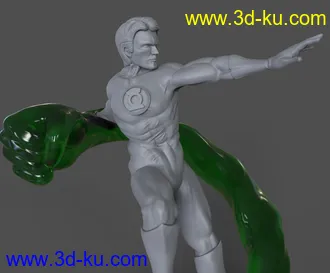 绿灯侠-3D打印模型的图片3