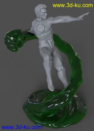 绿灯侠-3D打印模型的图片6