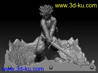 《龙珠》弗利萨-特兰克斯-3D打印模型的图片