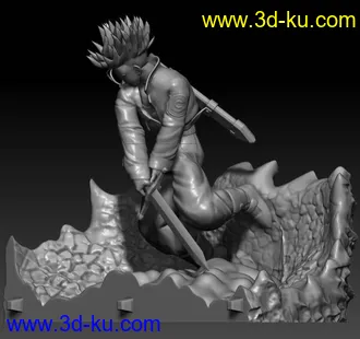 《龙珠》弗利萨-特兰克斯-3D打印模型的图片