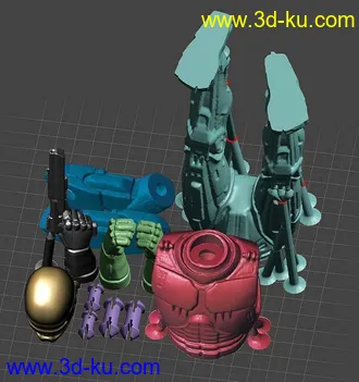 《机械战警》-角色-3D打印模型的图片