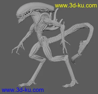 异形怪物-3D打印模型的图片