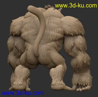 七龙珠-孙悟空-满月状态,大猩猩-3D打印模型的图片15