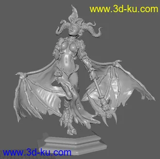 《龙与地下城规则》魅魔-3D打印模型的图片