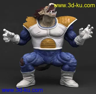 《龙珠》贝吉塔-超赛形态-3D打印模型的图片1