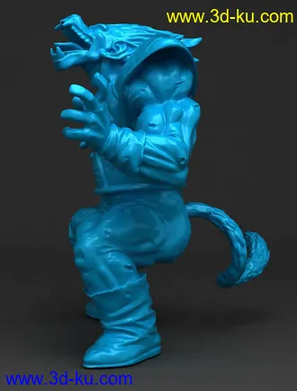 《龙珠》贝吉塔-超赛形态-3D打印模型的图片