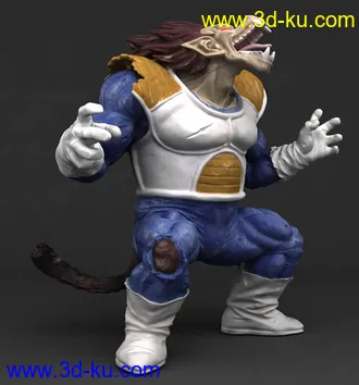 《龙珠》贝吉塔-超赛形态-3D打印模型的图片